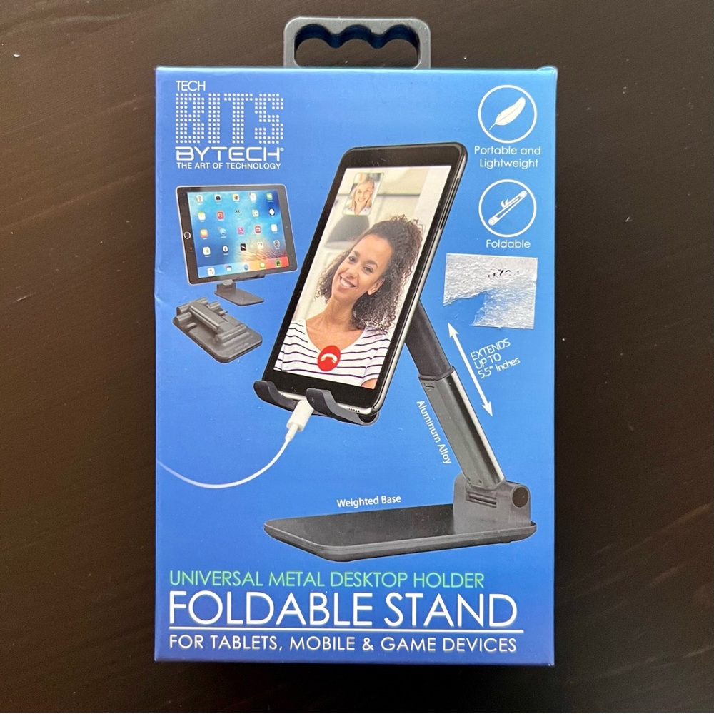 Tech Bits by Tech - Universal Metal Desktop Holder Foldable Stand